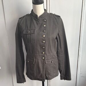 [Mint Velvet] Military Style Cotton Canvas Jacket